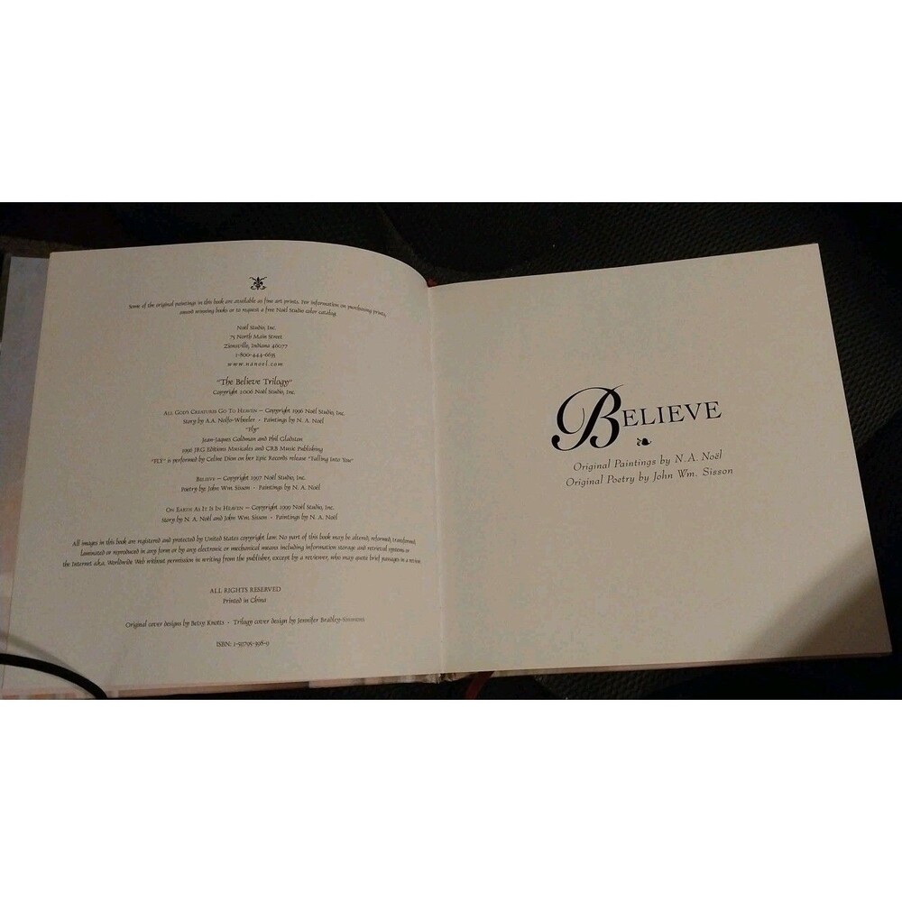 Believe - Paintings By N.A. Noel & Poetry By John Wm. Sisson Coffee Table Book - Picture 3 of 6
